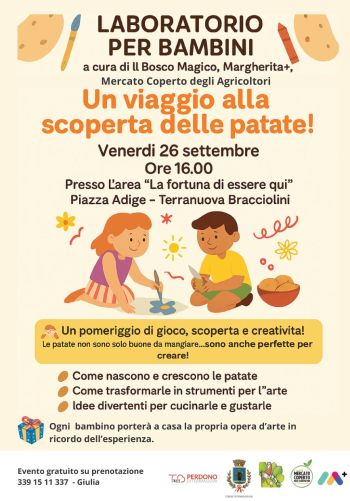 Laboratorio per bambini - Un viaggio alla scoperta delle patate
